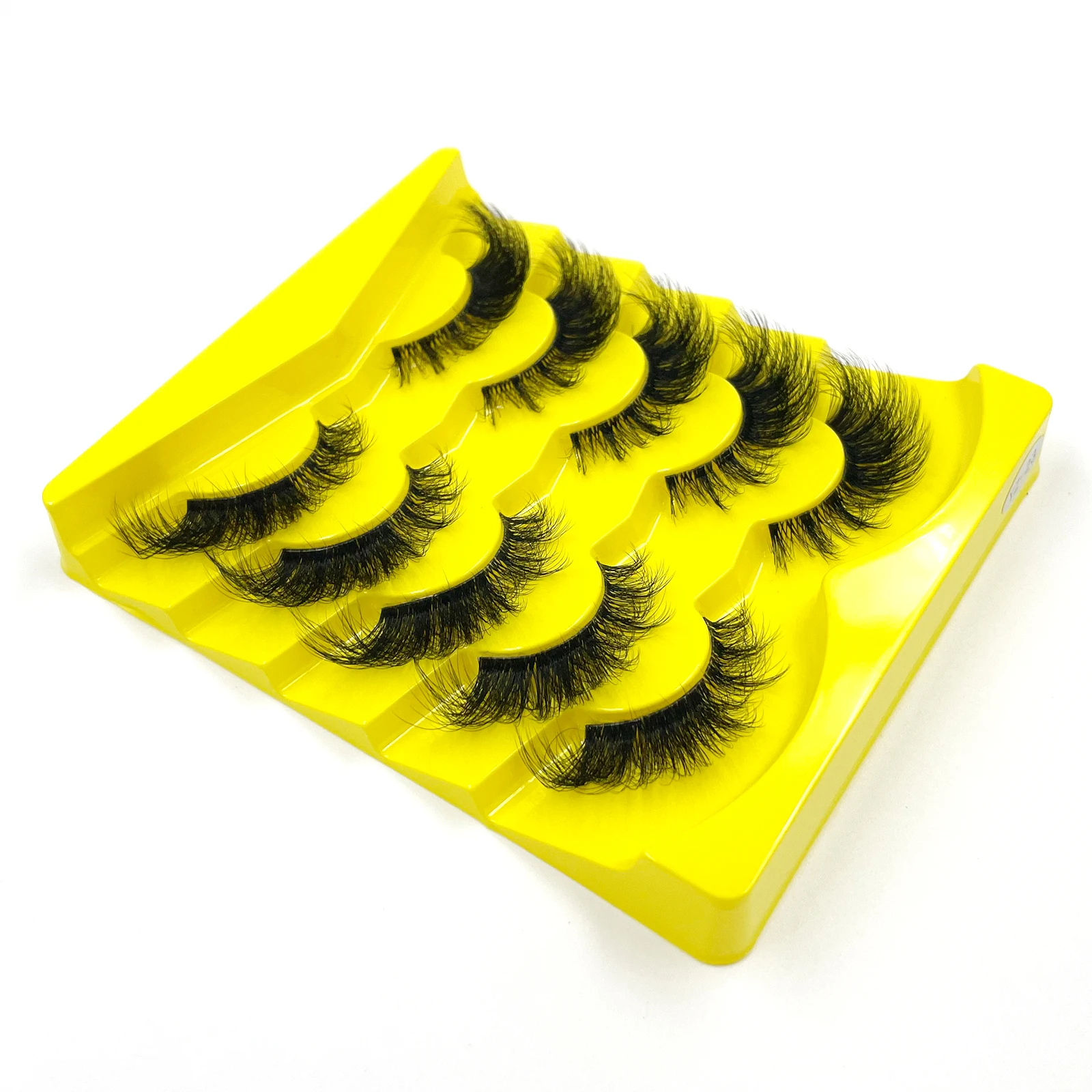 AMSNCN NEU 5 Paar 100% Echte 3D Nerz-Wimpern Weiche Natürliche Falsche Wimpern Make-up Lange Wimpern Wimpernverlängerung CiliosH13mini – Detail 15