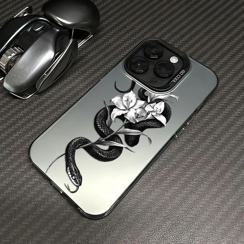 Funda de Teléfono con Diseño de Serpiente de Lujo para Samsung Galaxy S26 S25 S24 S23 S22 S21 S20 Note20 FE Ultra Edge Plus 4G 5G, Antigolpes