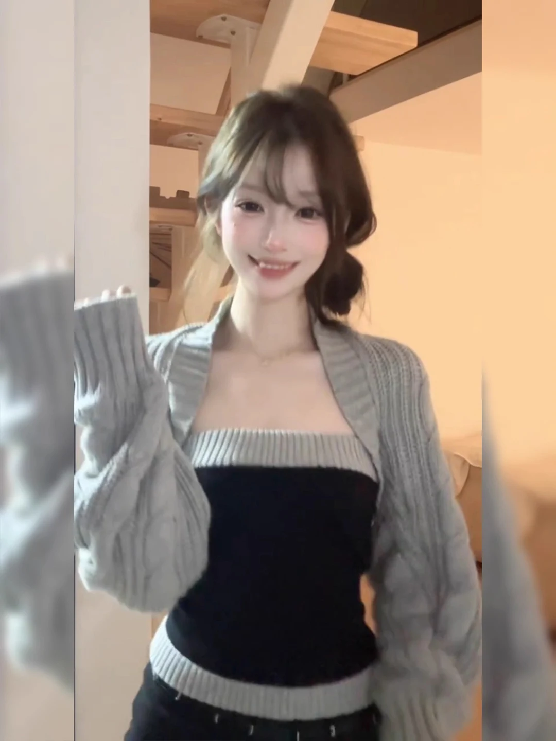 

Ay комплект из свитера и шила, женский жилет на бретельках, модный осенний наряд, свободный крой с высокой талией, длинный све, повседневный Sle