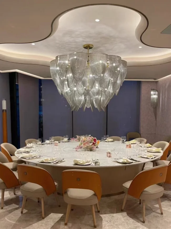 

2025 Guzhen Provider Big Long Living Room Staircase Pendant Light Extraordinary High Level Ceiling Lamp Entrance Hanging Light