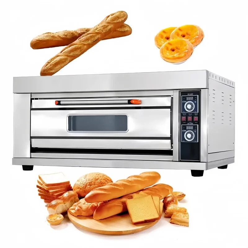 معدات المطبخ فرن من الفولاذ المقاوم للصدأ لصواني واحدة / فرن حجري واحد