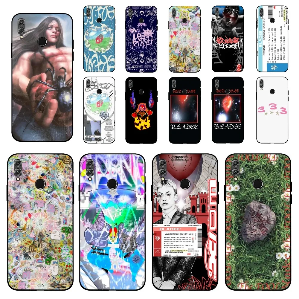 Bladee 333 Drain Gang IceDancer Eversince Ticket Phone Case For Huawei Honor 10 lite 9 20 7A 9X 30 50 60 70 pro plus