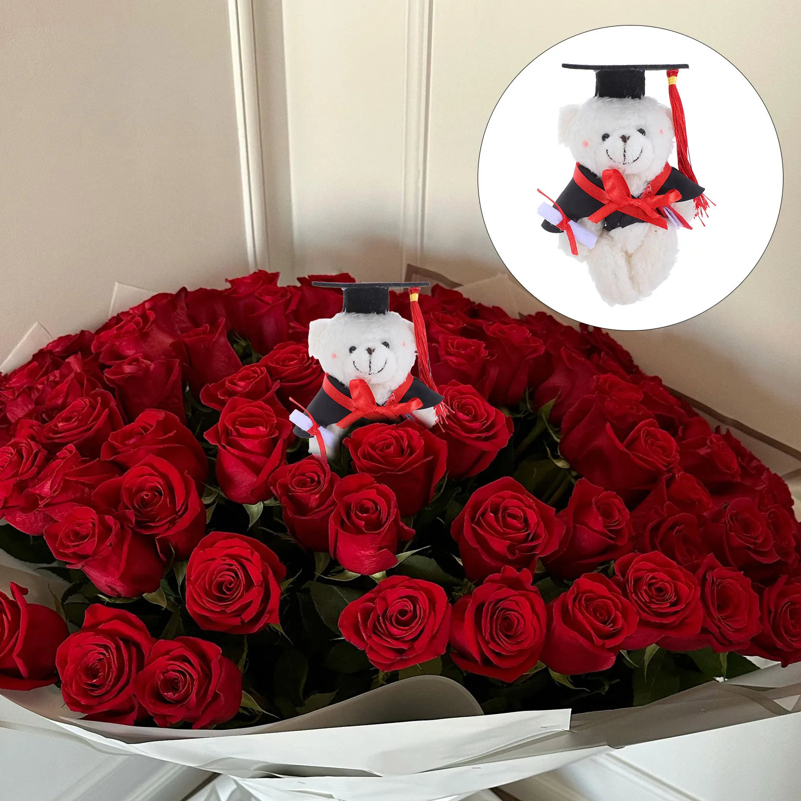 

Mini Graduation Bear Ornaments Birthday Animal Graduate Decorations Season