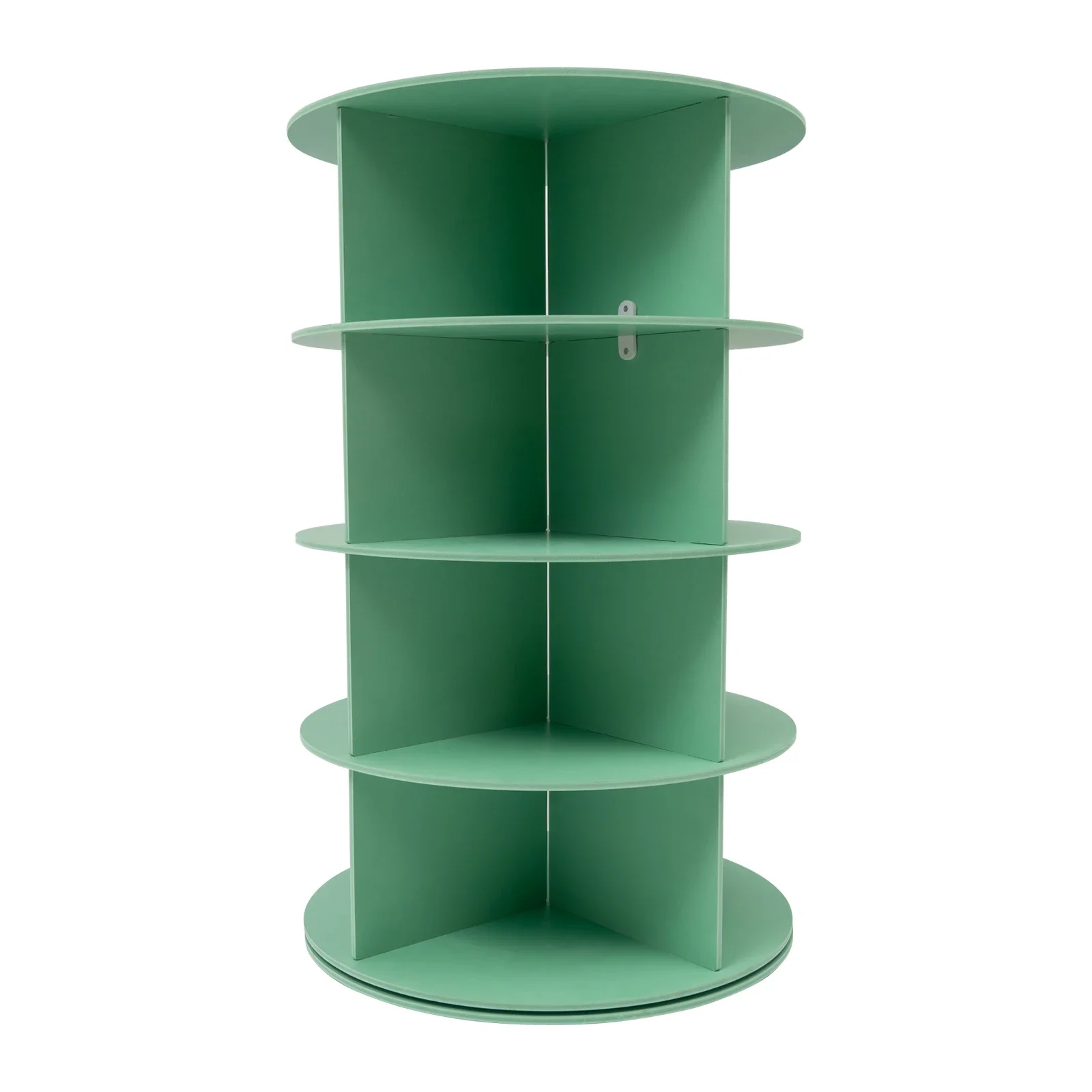 Freistehender blaugrüner Schuh-Organizer mit drehbarem Design – perfekt für einfachen Zugriff und Organisieren