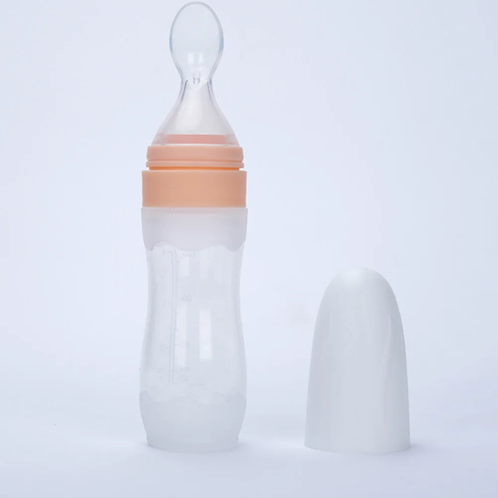 

120 Ml Baby Rice Paste Spoon Supplement Food Bottle Nursing Squeeze Feeder Silicone with Infant Feeding Melty