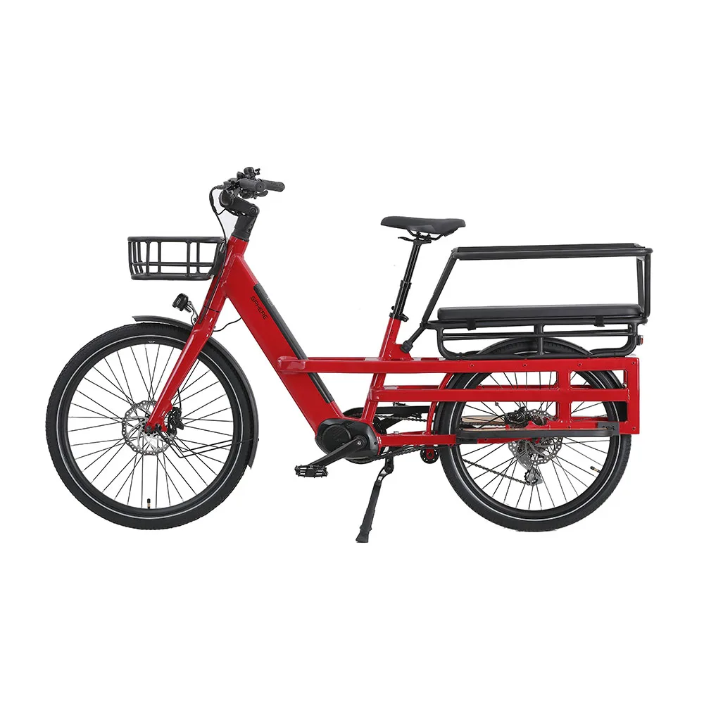 Long tail electric bike two wheel electric cargo bike 250w 500w motor 26 inch ebike for kids electric bicycle for deliver