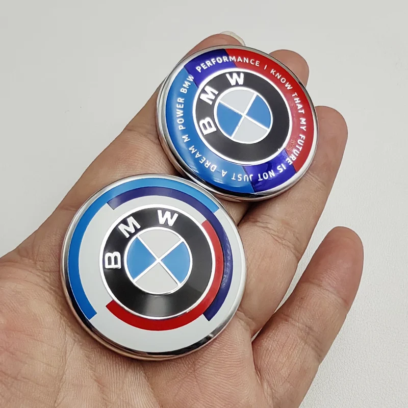 45mm BMW Steering Wheel Emblem Cover Sticker Car Badge For BMW E39 E46 E90 E30 E36 E87 E53 F10 F20 F30 G20 X1 X2 X3 X4 X5 X6 X7