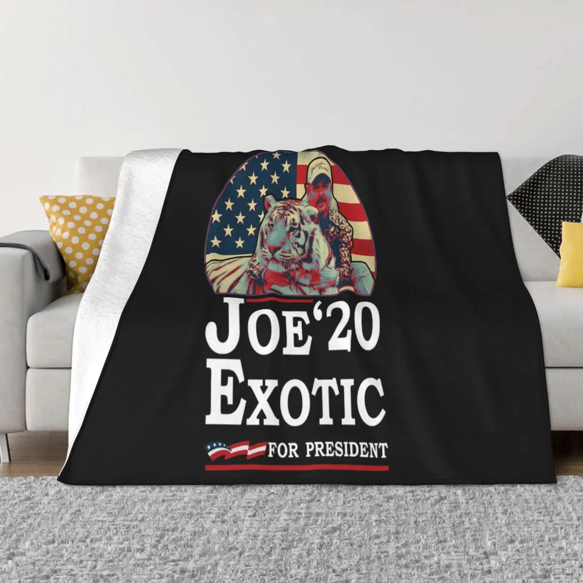 Joe Exotic For President Tiger King S Youth Street Style Cheap Sale Interested Pictures Creative Design Humour Throw Blanket