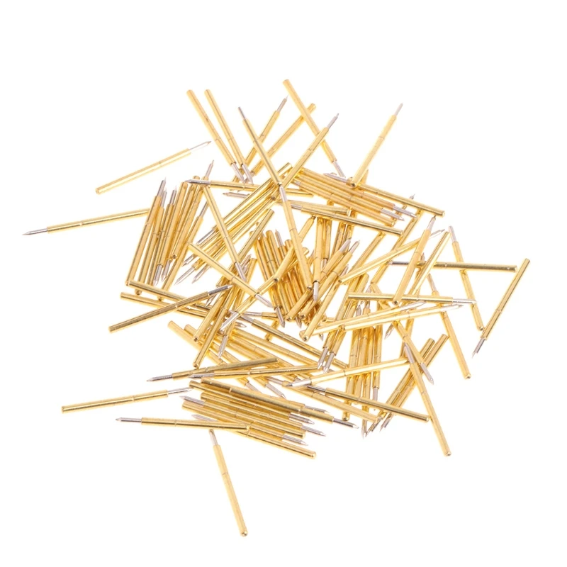 100 Stück P75-B1 Federtestsonden Durchmesser 1,02 mm Länge 15,85 mm 100 für leitfähige Testwerkzeuge Einfach zu ersetzen Drop