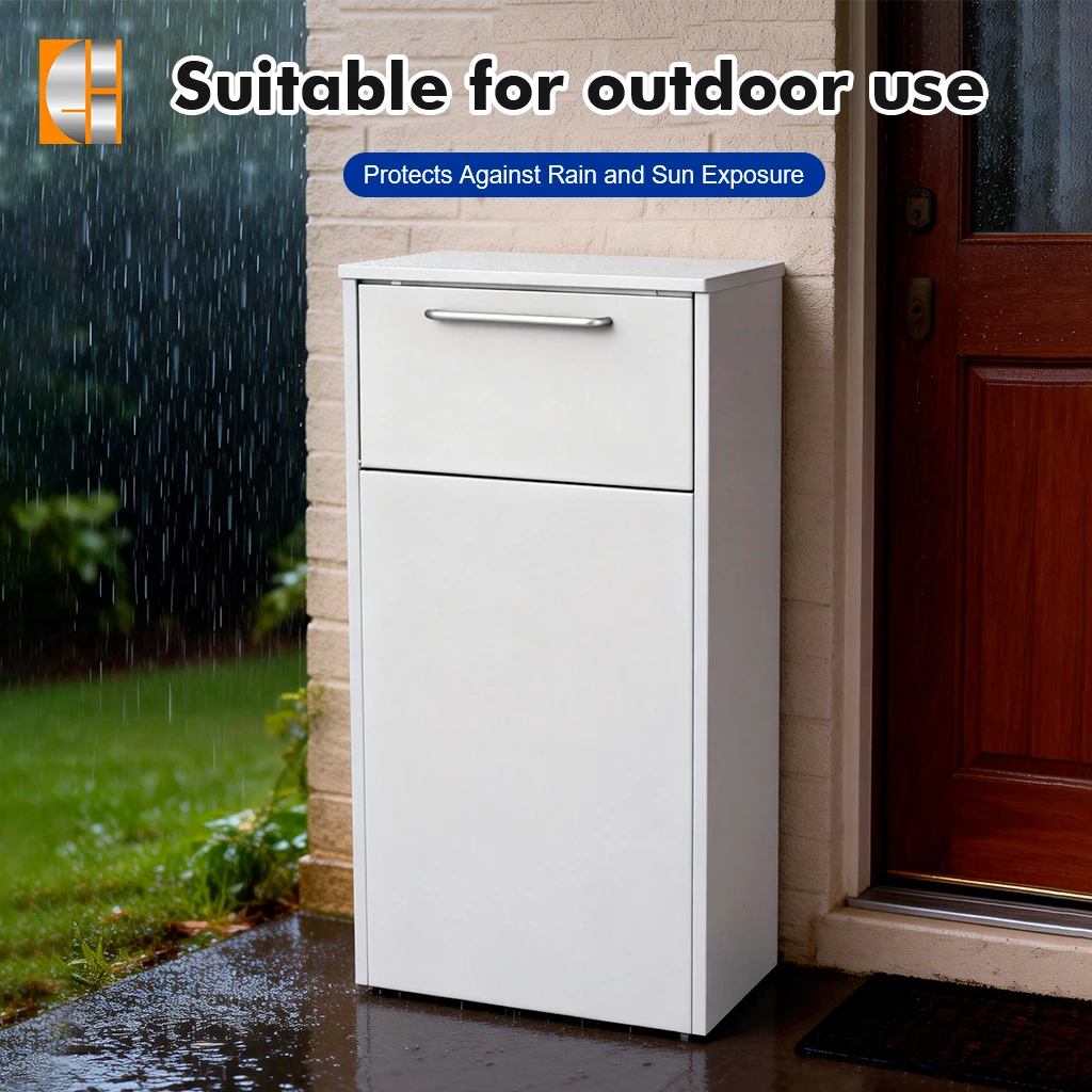Parcel Post Box Free Standing Waterproof Large Mailbox for Packages Anti Theft Delivery Box OEM&ODM Customize Outdoor view 3