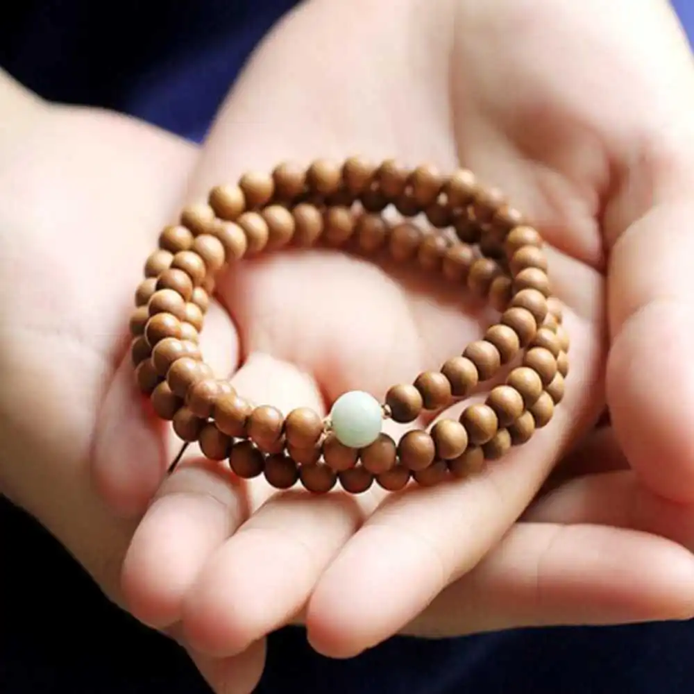 

6MM 108 Eaglewood beads Cuff Mala Buddha Lucky Bracelet Buddhism Inspiration Diy Yoga Mala Healing spread Chakra Spirituality