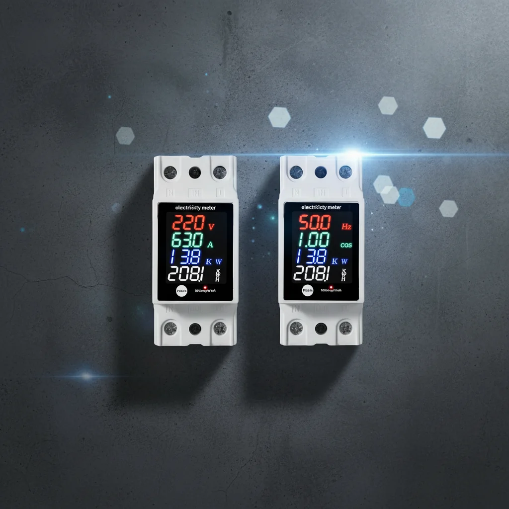 Multi-Functional Digital Electricity Meter Accurate Voltage Current Power Factor Monitoring For AC 30-400V