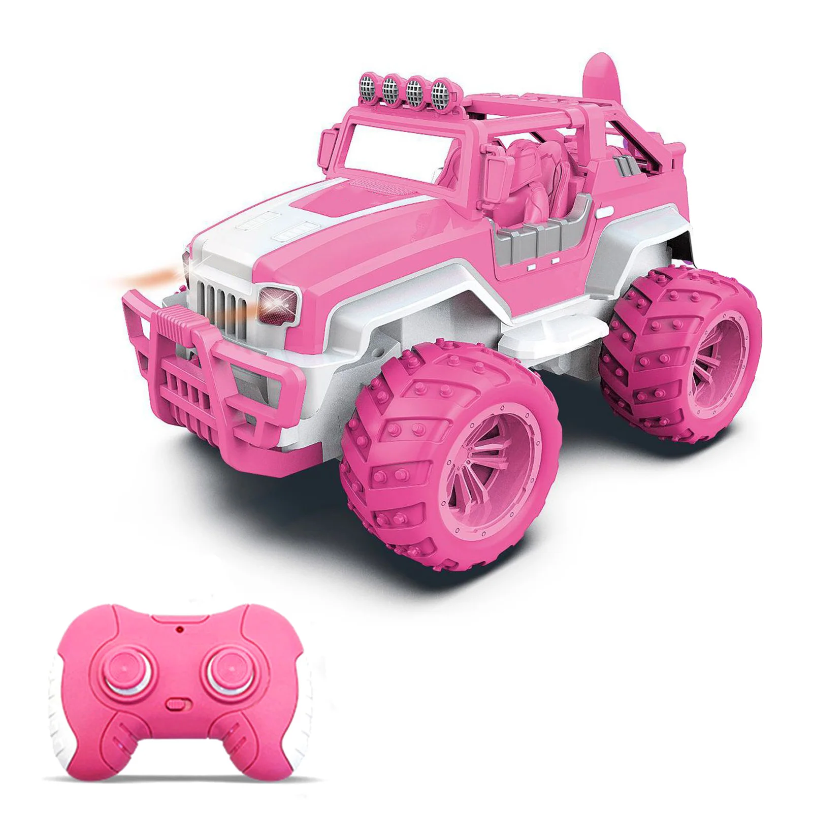 1:12 Toy Car 2.4Ghz Remote Control Off-Road Vehicle Forward Backward Left/ Right Turning Car Toys with Shovel for Girls Kids