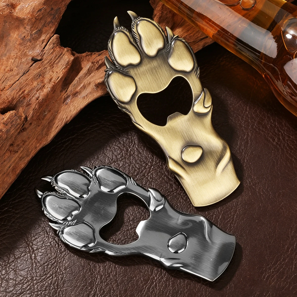 Ouvre-bouteille vintage en forme de patte de chien, ouvre-bouteille rétro en métal, outil de bar en forme de patte d'animal, gadget de cuisine créatif, cadeau unique pour homme