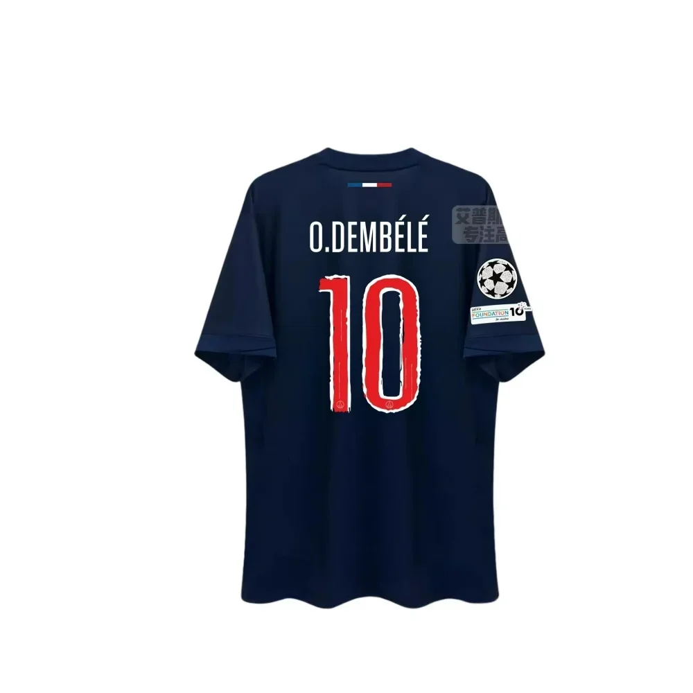 جراند باريس PSG بطل النسخة بلايز قصيرة الأكمام المنزل جيرسي ثلاثية الأبعاد الطباعة عالية الجودة الجافة بسرعة الرجال والنساء تي شيرت