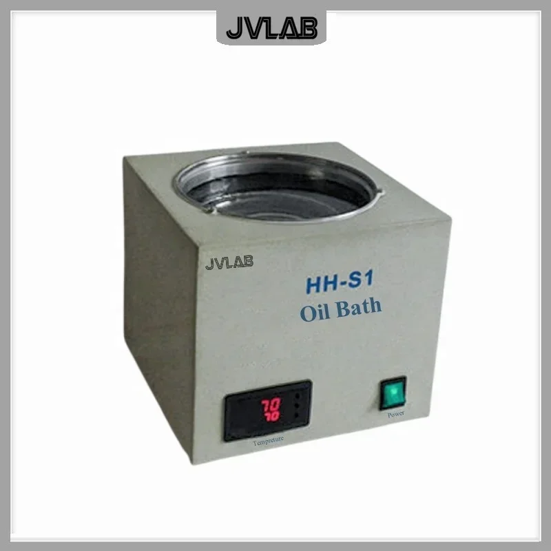 Thermostat Oil Bath Digital Water Bath Boiler Heating Constant Temperature Tank Single-holes HH-S1 Capacity 3L Temp.RT-300(C)