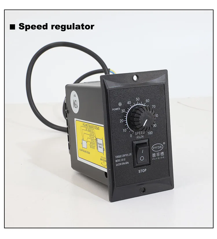 180W 220V AC Gear Reduction Motor With Speed Regulator 6RK180GU-CF Adjustable Speed CW CCW