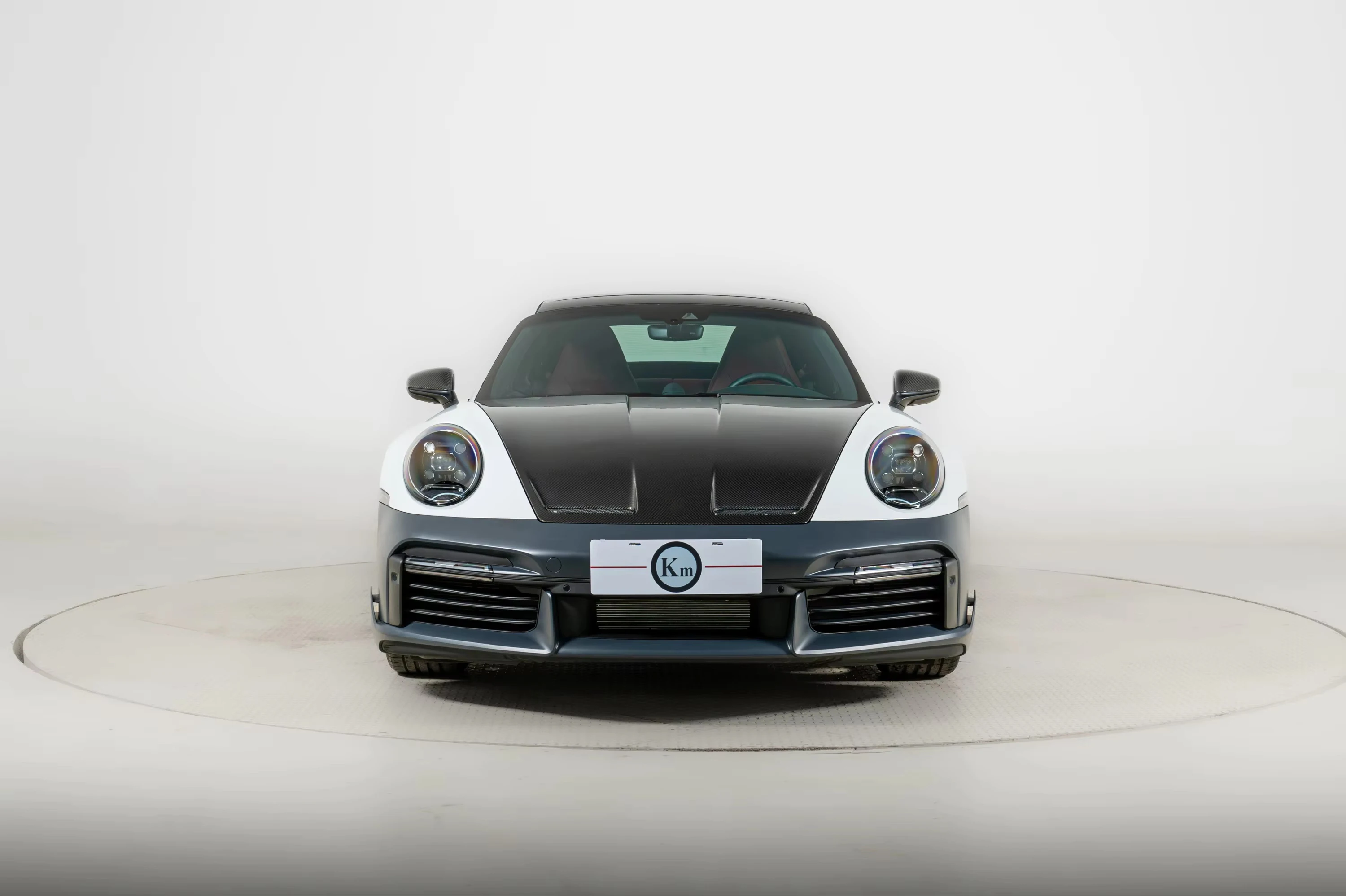 KM for Porsche 911 2019-2023  992.1 Carrera Upgrade Bodykit  Turbo SD Style New High Front  Bumper Front Lip Facelift Plastic