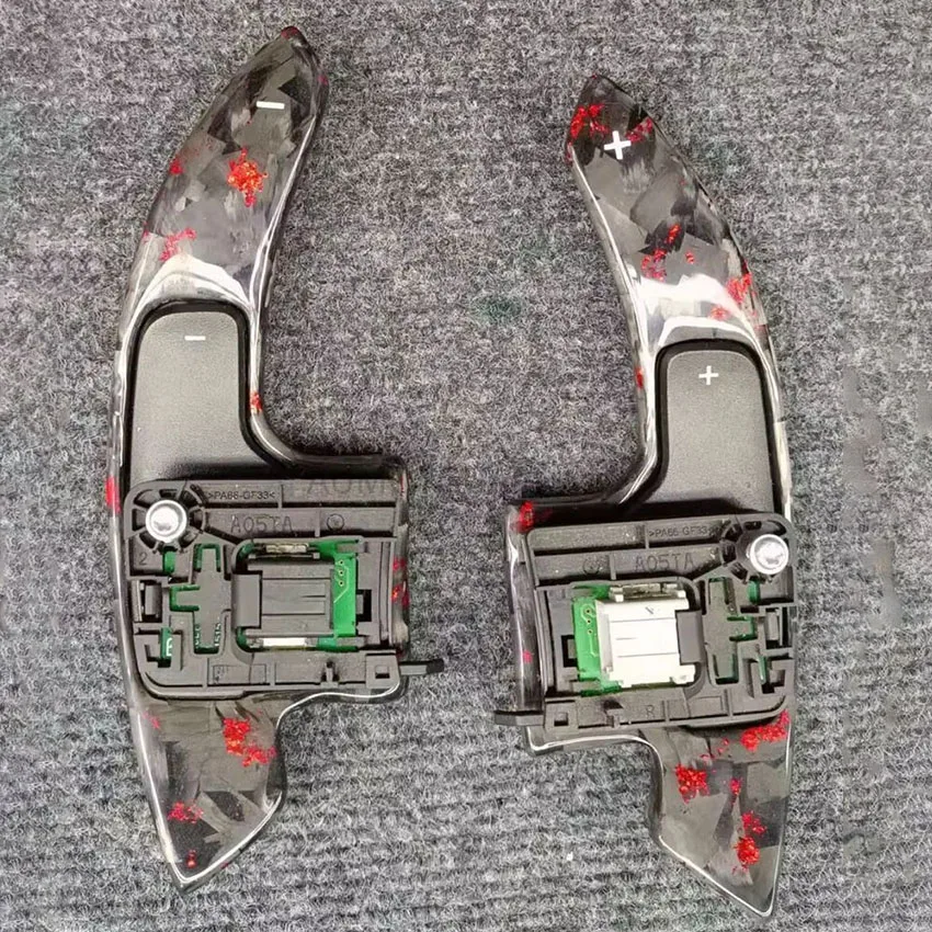 

Новая замена рулевого колеса автомобиля из углеродного волокна, внутренняя крышка переключения передач, удлинитель Shiter для Ford Mustang GT 2015-2021