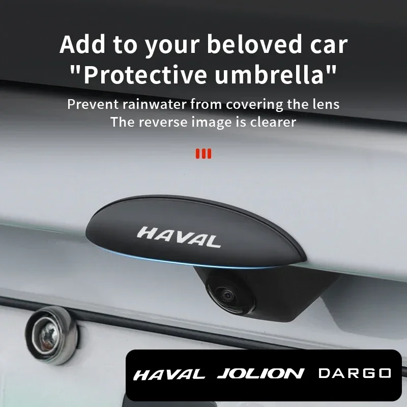 ABS Rear Camera Waterproof Protective Rain Cover for Haval H6 Dargo Jolion M6 F7, Automobile Backup Camera Housing Exterior Acce view 4