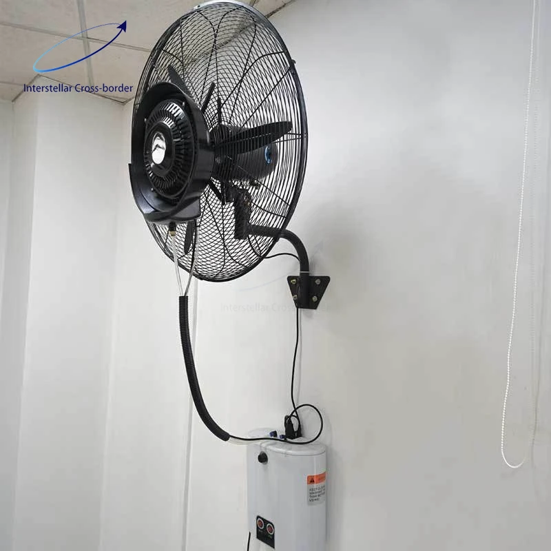 

For Wall Mounted Mist Fan Cooling Humidifying Electric Fan High Performance Motor Home Bedroom Office Quiet