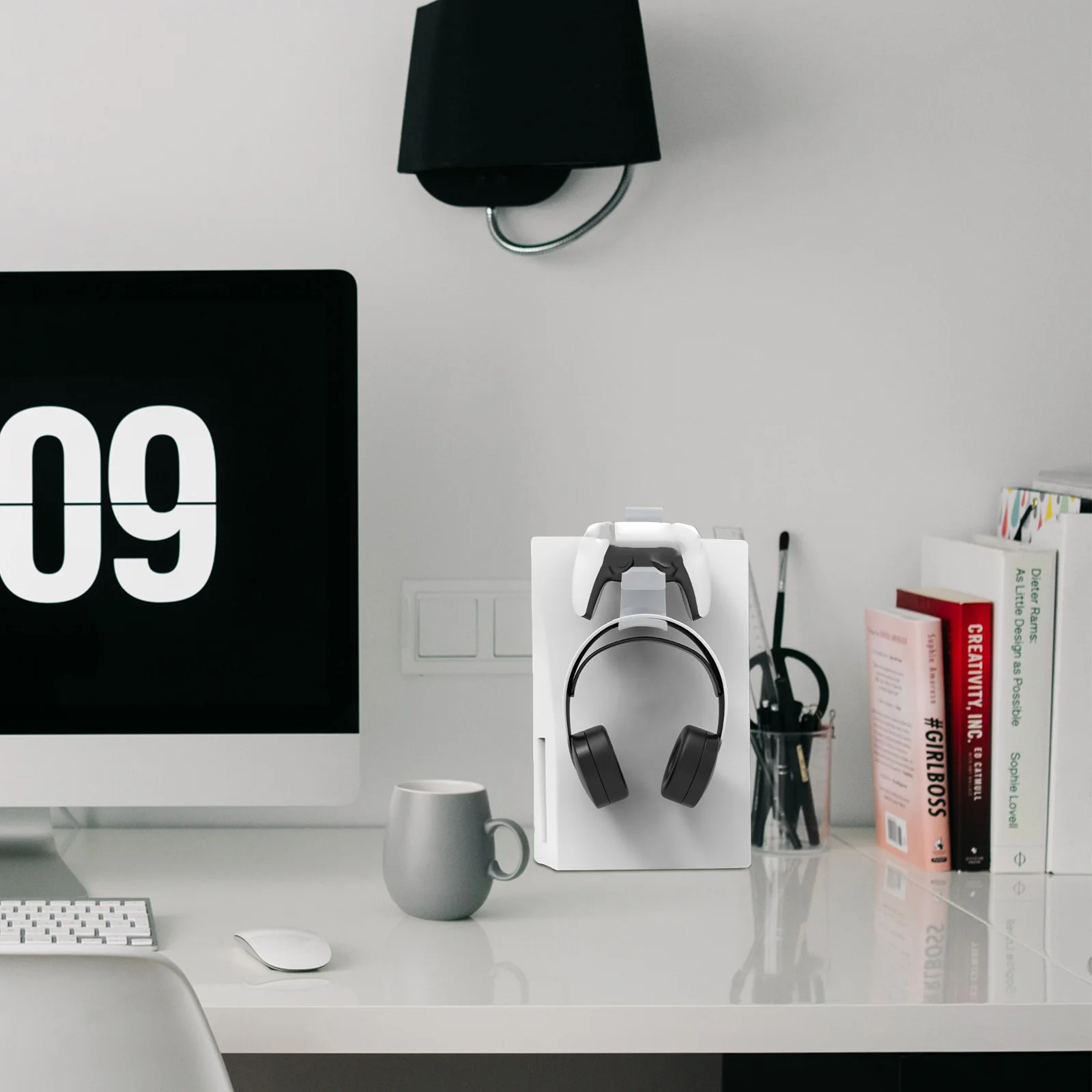 

Game Controller Stand Hangable Suspendable Charging Base For Controller With Earphone Hook Durable Abs Charging Station For