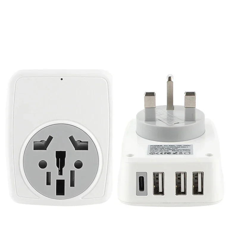 الاتحاد الأوروبي تمديد المقبس مع منفذ USB 5 فولت 3A محول السفر الاتحاد الأفريقي المملكة المتحدة الولايات المتحدة إلى اليورو محول القابس الأوروبي محول قابس طاقة مخرج تيار متردد