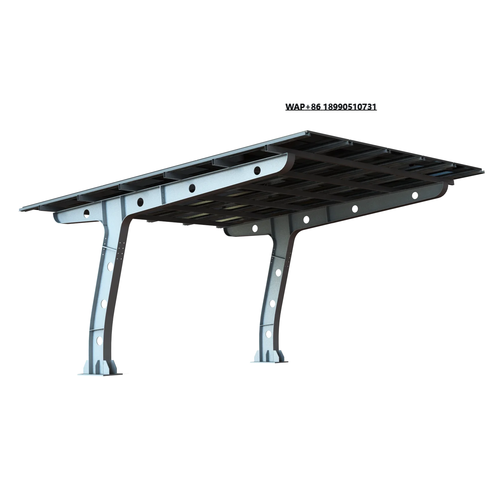 Steel Structure Solar Carport Renewable Energy Mounting System for Car Parking Outdoor Customized Design Manufacture
