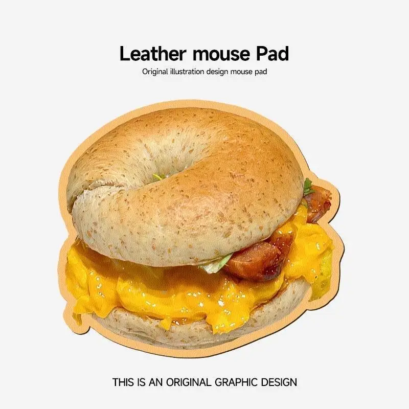 3D-Printed Dessert Cookie Mouse PadPortable, Soft, Cartoon-Printed, Non-Slip Design for Home Computer Desks and Offices