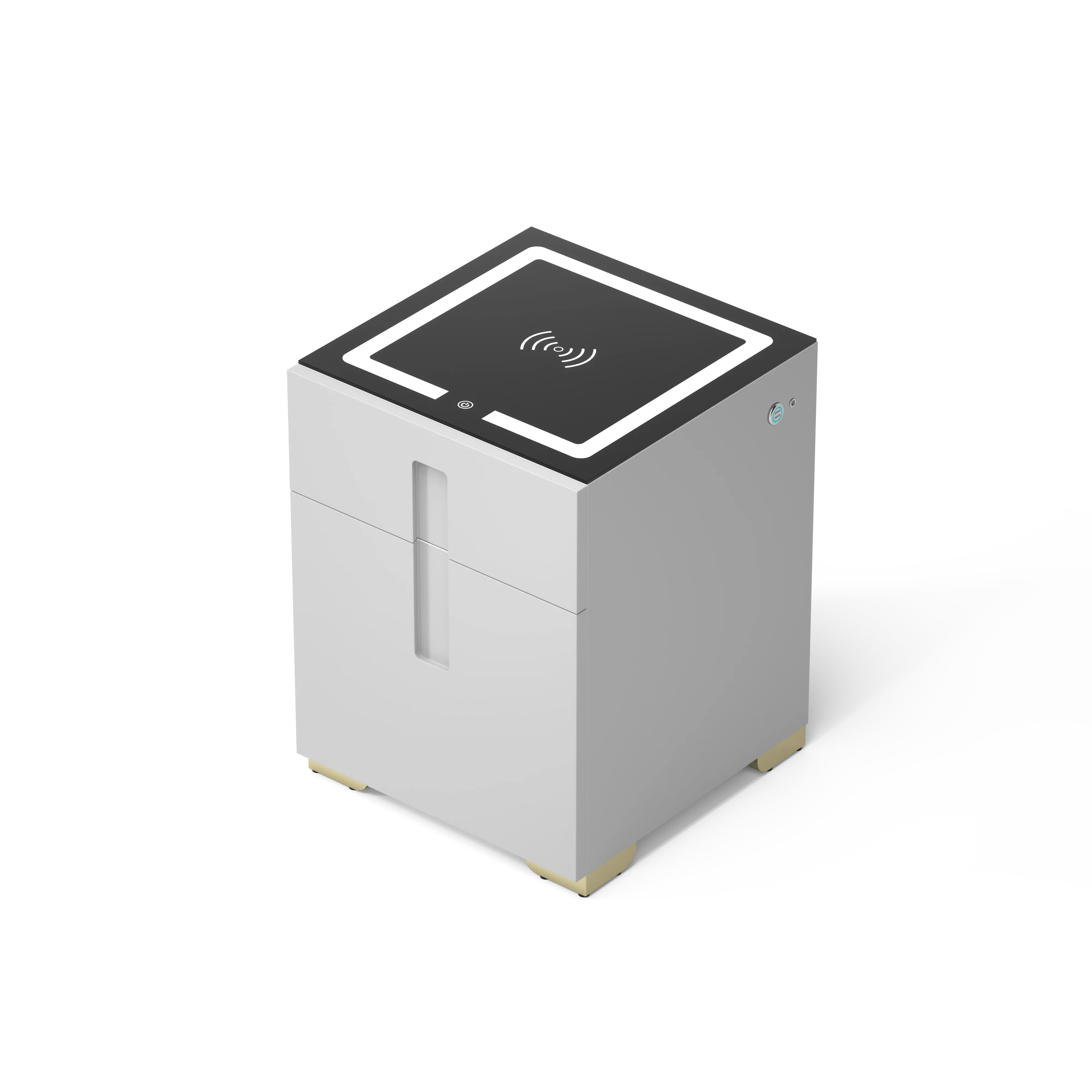 2026/Smart Bedroom Nightstand With Wireless Charging 2 Drawers Bedside Table mesita de noche inteligente