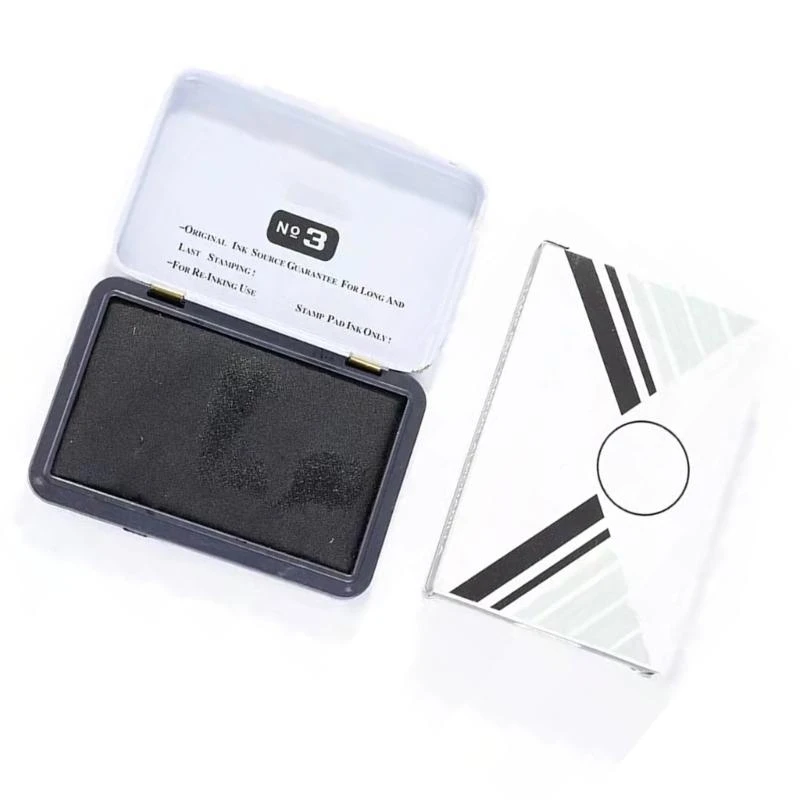 W89C Business Stamp Pad Pad Quick Drying Oil على أساس حبر الحبر الحبر للوثائق المالية يتحقق من العقود