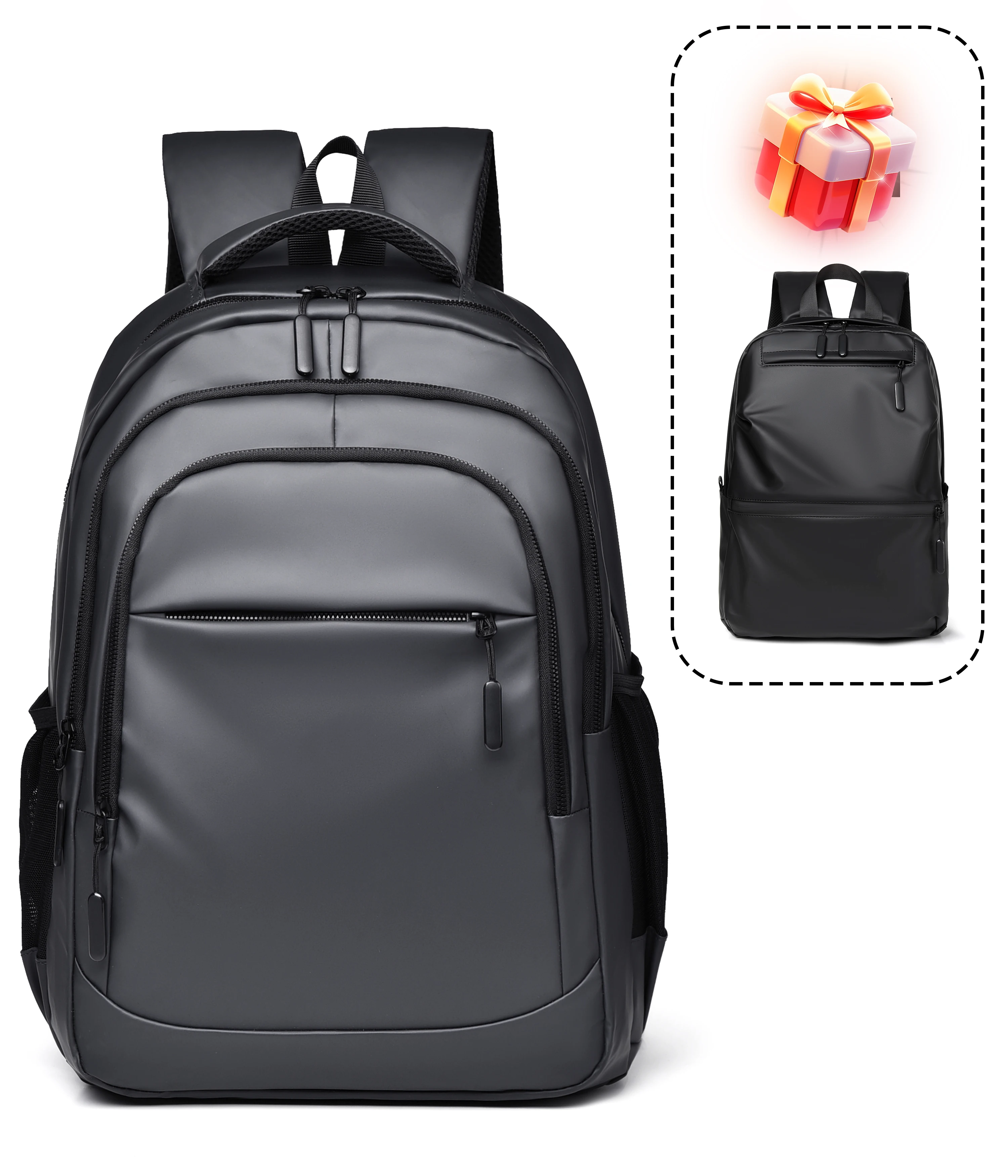 Large Capacity Backpack Give Fashionable Lightweight Schoolbag (Sell Together) for Casual Travel Waterproof  Business Laptop Bag