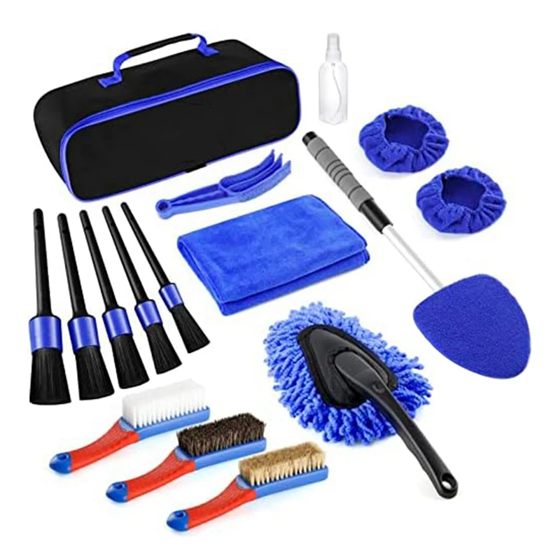 

Car Interior Detailing Set Kit Car Interior Care Set Kit With Windshield Cleaning Tool, Car Interior Cleaning, 16PCS