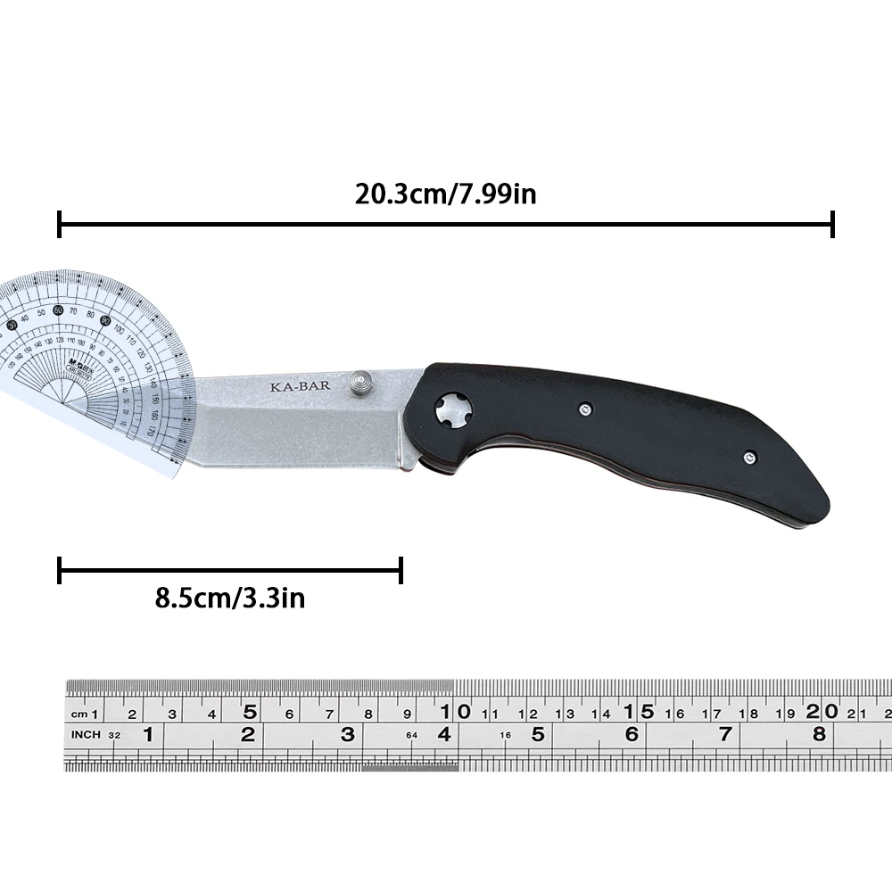 KB Jarosz 7506 pocket knife AUS-8A Steel Stonewashed Tanto Blade Outdoor Hiking Hunting tactical self defense knife EDC Knife