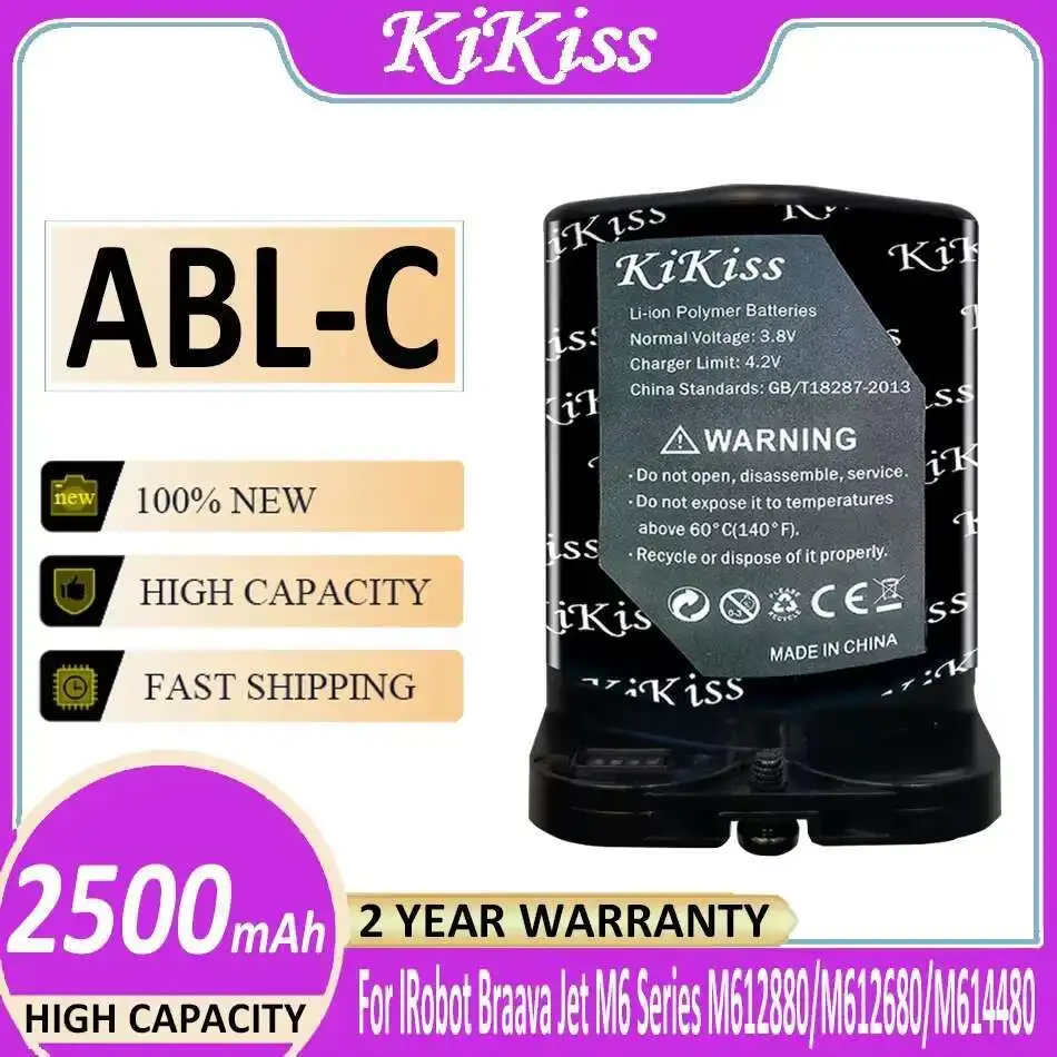بطارية منظف الروبوت Abl-C 2500Mah لسلسلة Irobot Braava Jet M6 M612880 M612680 M614480
