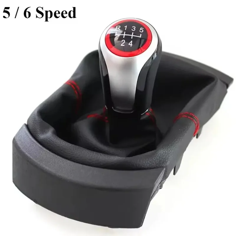 For SEAT Ibiza 2002 2003 2004 2005 2006 2007 2008 2009 2010 Gear Stick Knob 5 / 6 Speed Gear Shift Knob with Gaiter Boot Cover