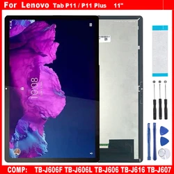 AAA For Lenovo Tab P11 / P11 Plus TB-J606F TB-J606L TB-J606 TB-J616 TB-J607 LCD Display Touch Screen Digitizer Assembly