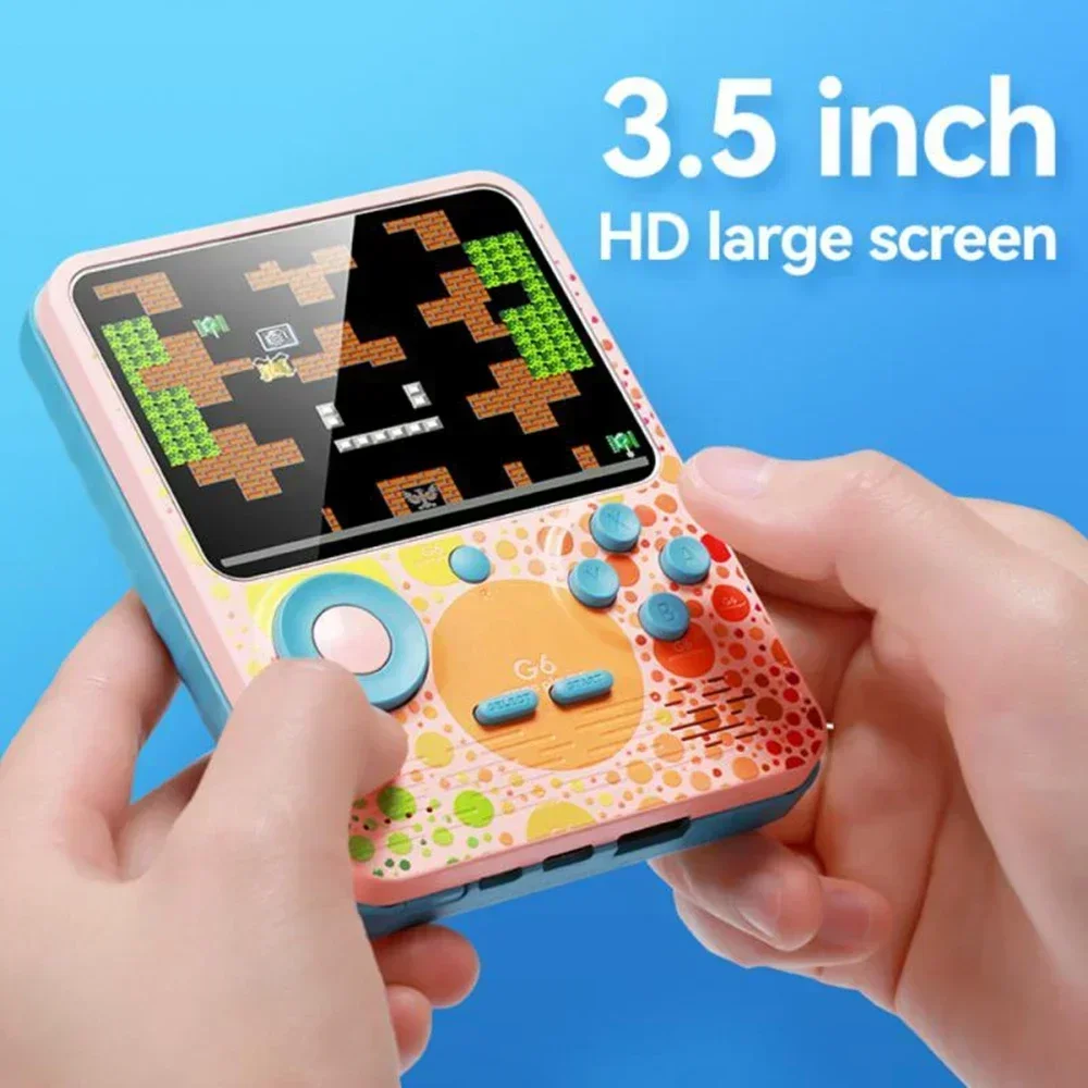 New G6 Handheld Game Console 6000mAh Battery 3.5inch Screen 666 Retro Nostalgic RPG/Action Game/AVG Adventure Games Machine