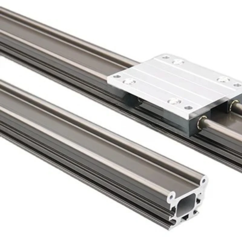 

High Double Rail Aluminum Hard Anodized Surface WR02H-1040-1000 High Double Round Rail Diameter 10mm Width 40mm