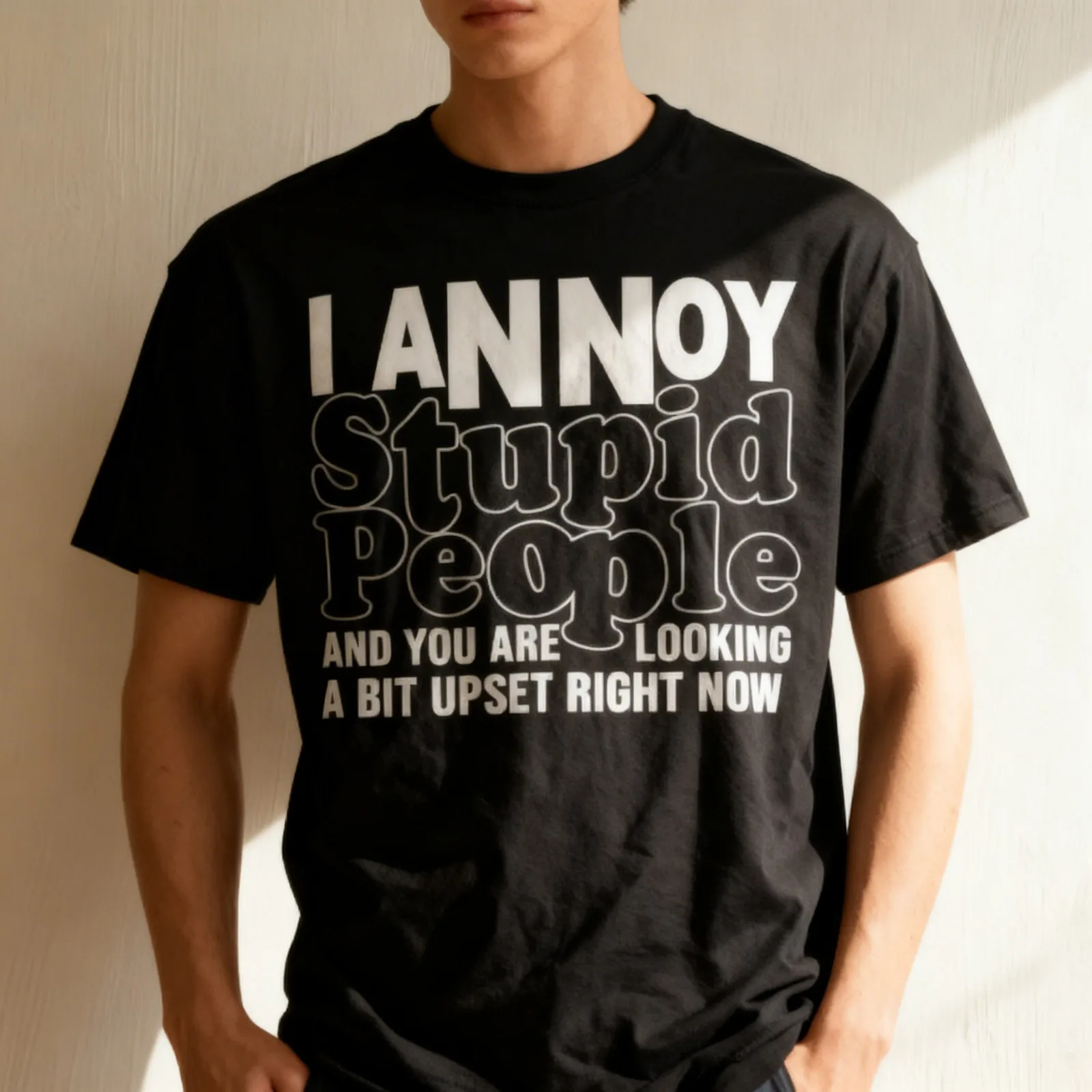 I Annoy Stupid People Sarcastic T-Shirt