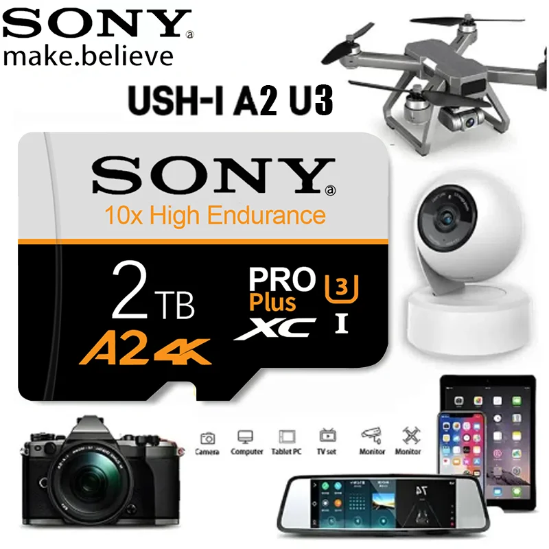 

SONY 2TB Memory Card 256GB Class 10 V60 TF Card 512GB Mini SD Card 1TB High Speed Micro TF SD Card 128GB For Nintendo Switch