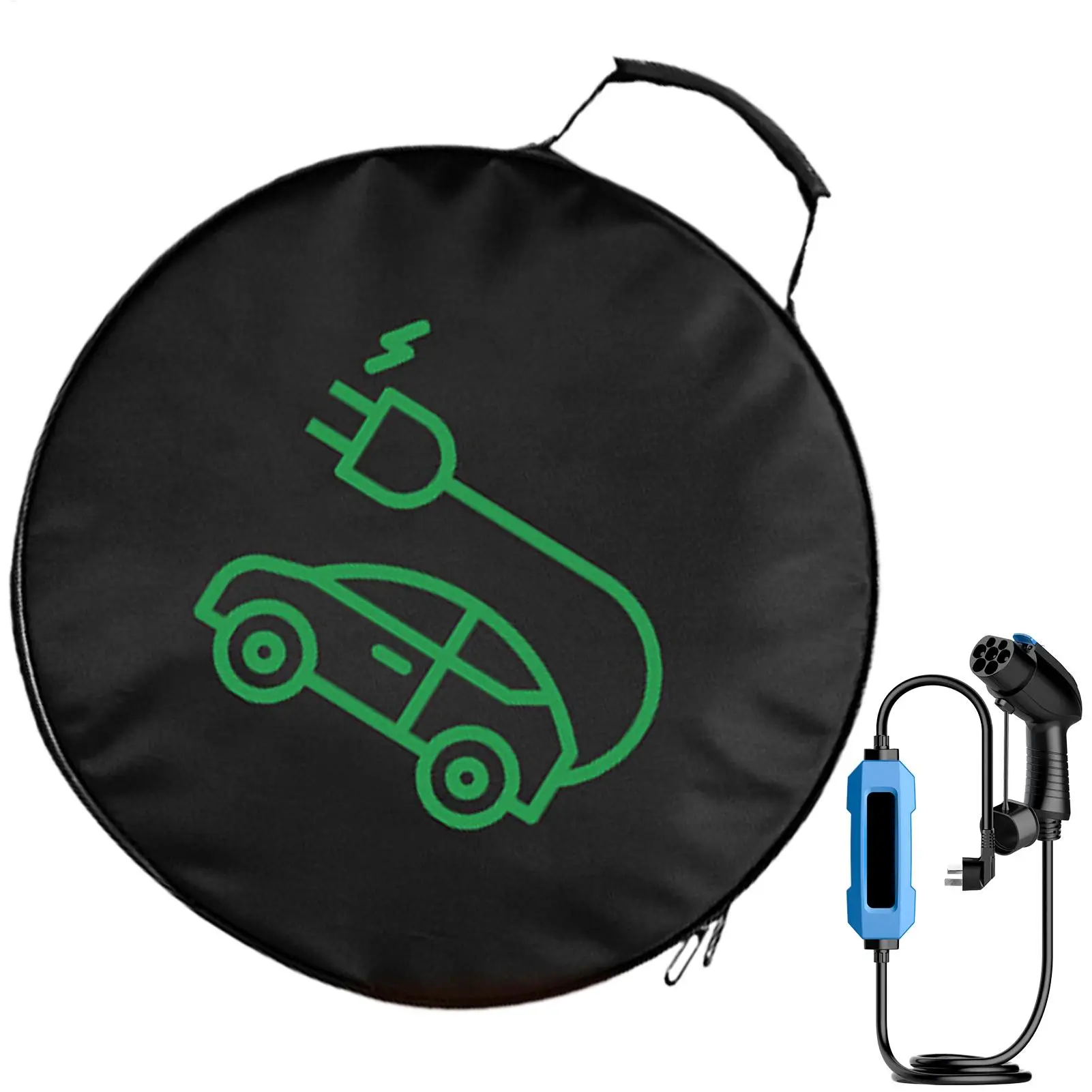 Car Tools Cable Bag Ev Charger Bag Oxford Cloth Hoses Organizer Car Battery Cable Handled Bag EV Car Charging Gun Storage