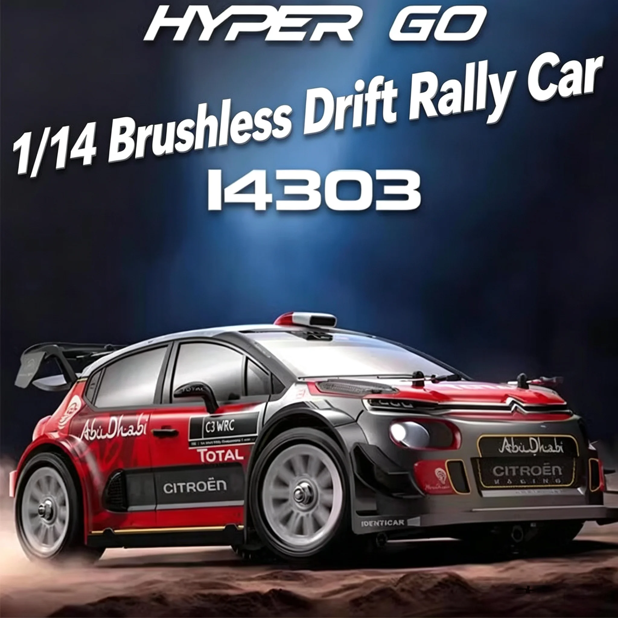 MJX 1/14 Scale RC Drift Car Toy Brushless Motor 4WD High Speed Rally Racing Vehicle Off Road Model Toys 14302/14303/14304