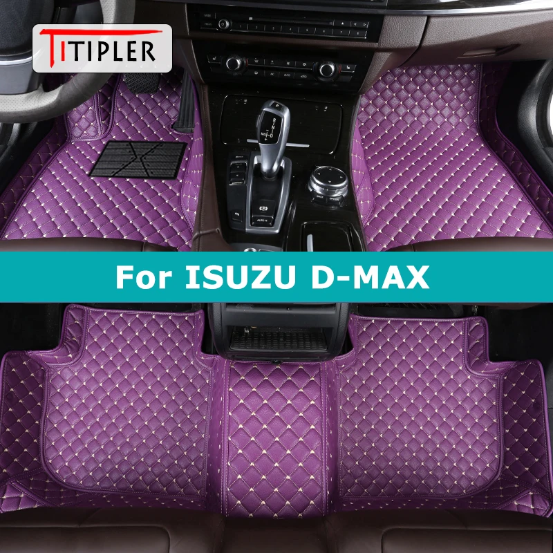 

TITIPLER Custom Car Floor Mats For ISUZU D-MAX 2012-2022 DMAX Auto Carpets Foot Coche Accessorie