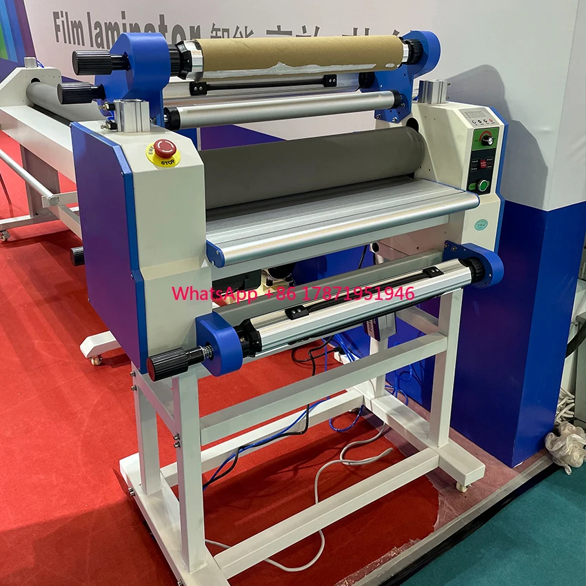 650mm Single Double Sides Hot and Cold Roll Laminator Sticker Label Laminating Machine