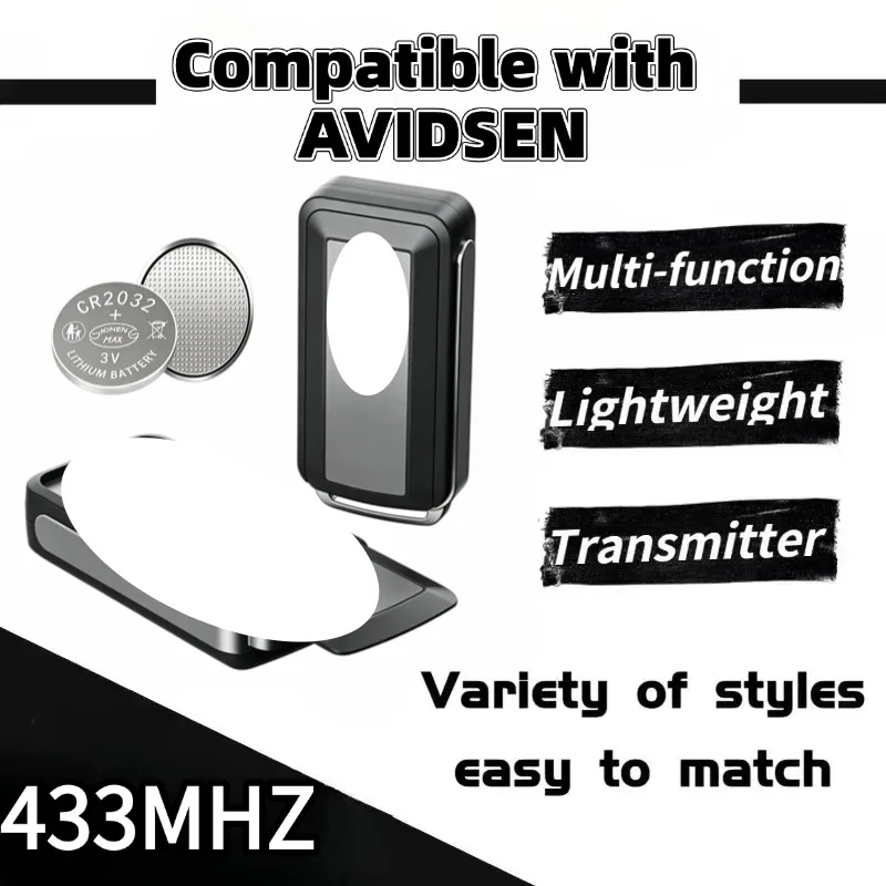 433.92MHz Rolling Code Gate Garage Door Remote Control Replacement Works with Units Using Reference Avidsen 114253 104257 104251