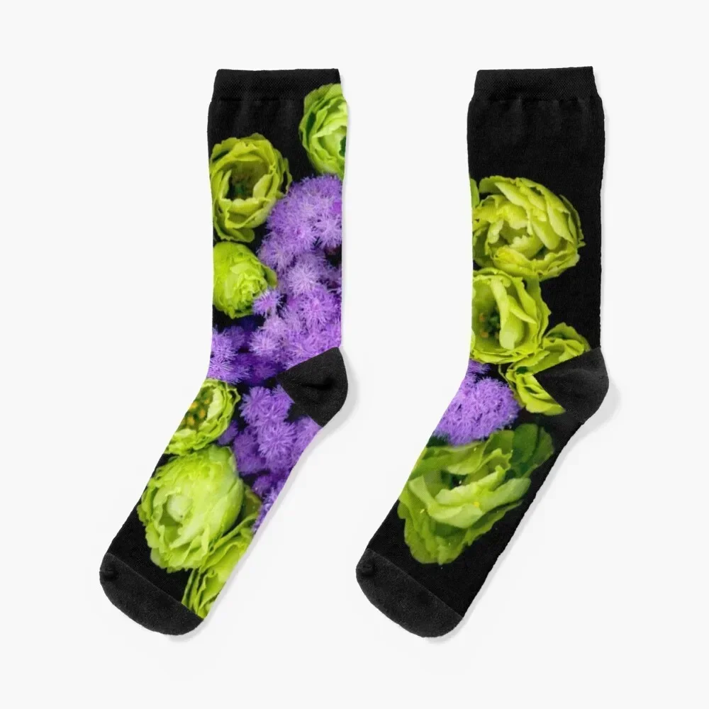 Verdella Botanical Photograph Socks christmas stocking Running Socks Girl Men's