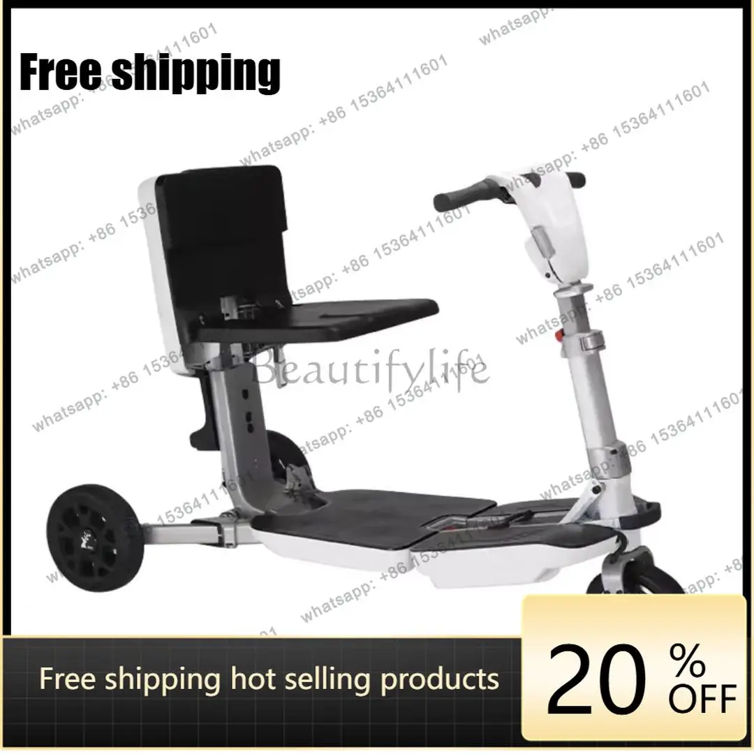 YJ Remote Control Auto Foldable 3 Wheel Electric Mobility Scooter Lithium Battery Airline Approved For Elderly
