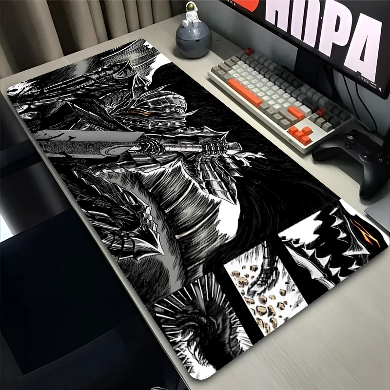 

Mouse Pad Gamer Guts Sword In Berserk Large Laptop Mousepad Gaming Accessories Keyboard Mouse Mat Anime Desk Mat Rubber Playmat