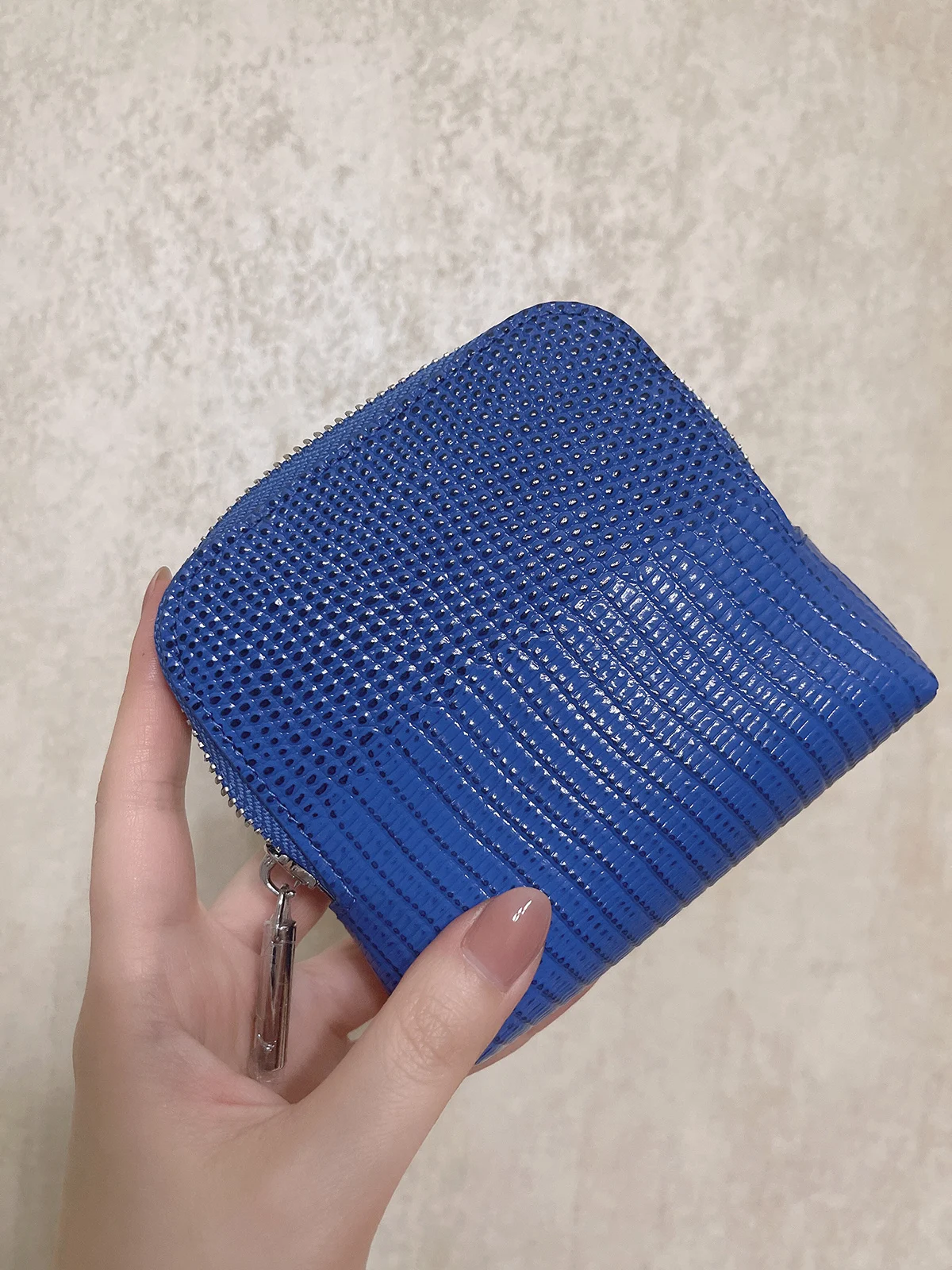 Echtes Leder Krokodilmuster Schmuckbeutel Clutch-Tasche Damen Minimalistisches Nischendesign Münzbörse Luxus Neuerscheinung Elegant – Detail 7